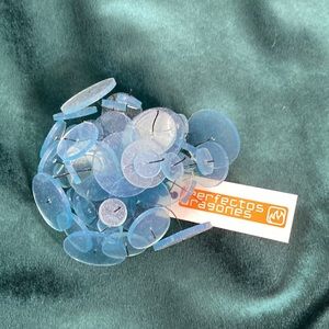 Lalo Orno frosted blue rubber pin